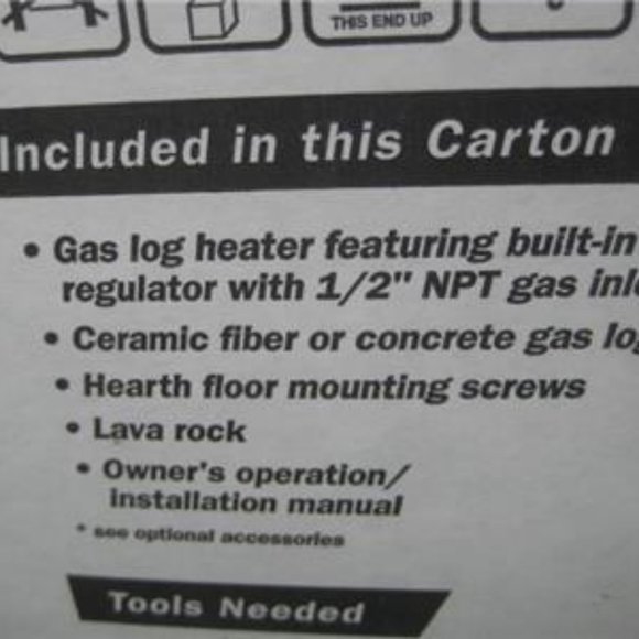 Charleston Forge Empire 18" Vent Free Natural Gas Log  #HDVf3018N Sealed 🆕/NWT - Picture 10 of 14